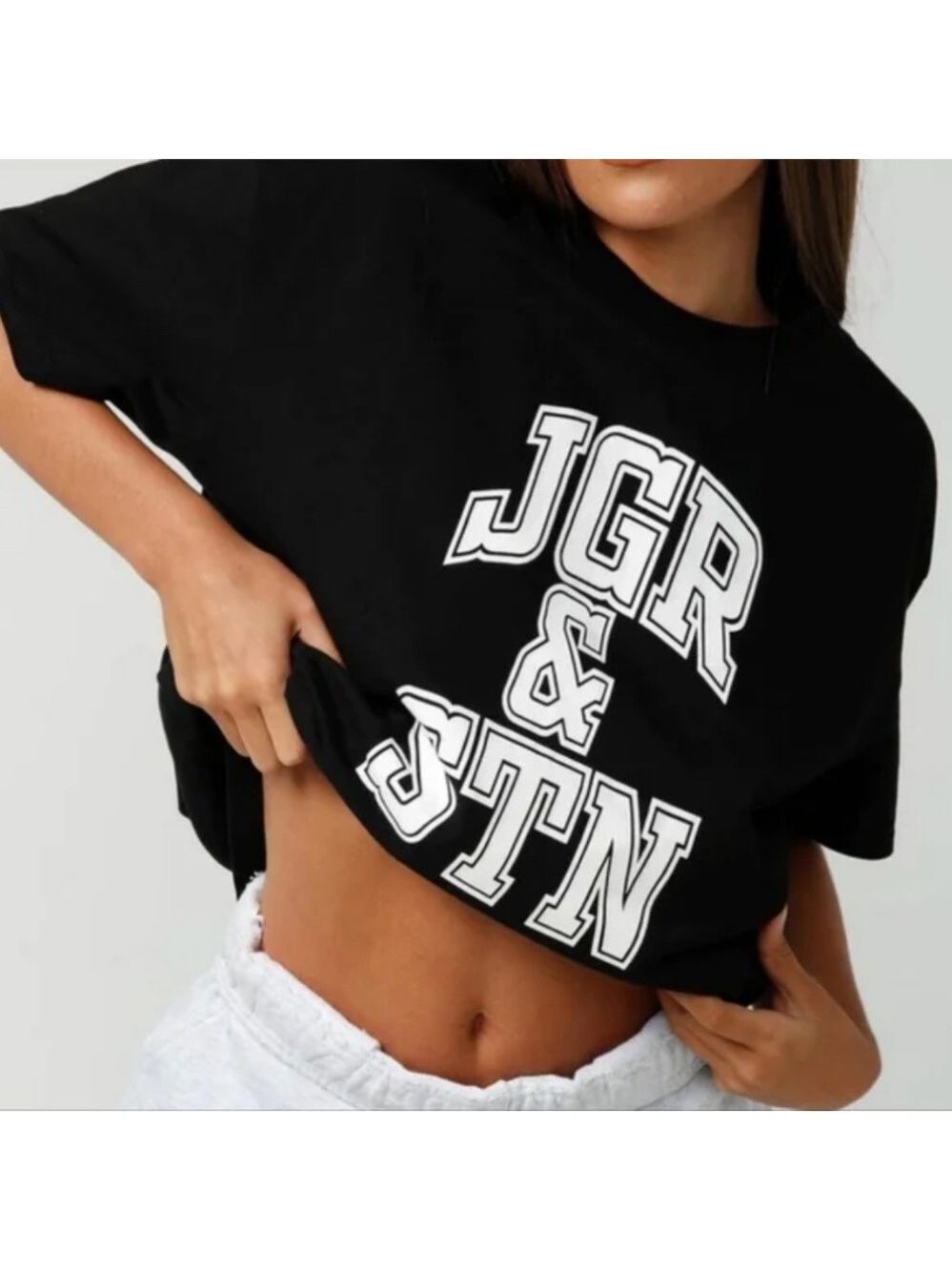 Jagger & Stone Oversized Black 100% Cotton Short Sleeve Tee